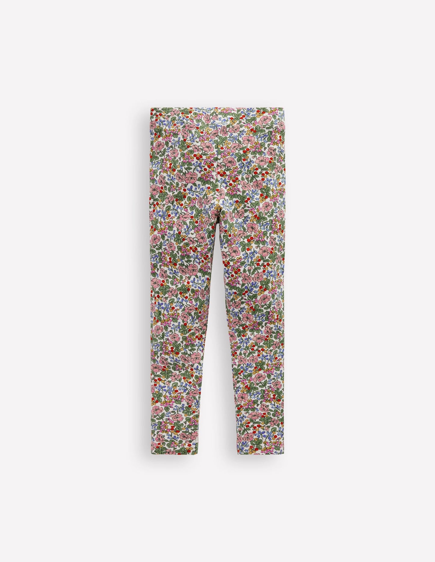 Appliqué Leggings-Soft Ivory Berry Floral